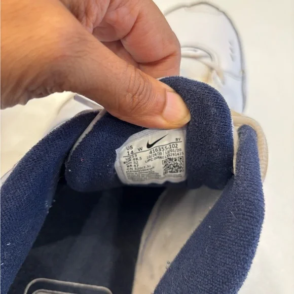 Nike Air Monarch IV Men's White and Black Athletic Shoes size 14 W - Picture 9 of 9